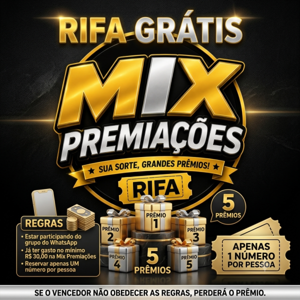 RIFA GRÁTIS PARA CLIENTES 